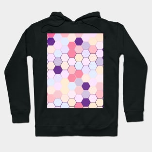 Cute Pastel Pink hexagon pattern Hoodie